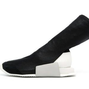 Rick Owens Runner Sneaker Boot w Stretch Leather  Women's US 8.5 - 9